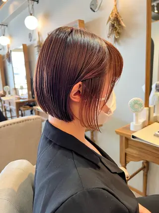 ショート ぱつボブ/ ショート/YUKIのヘアスタイル