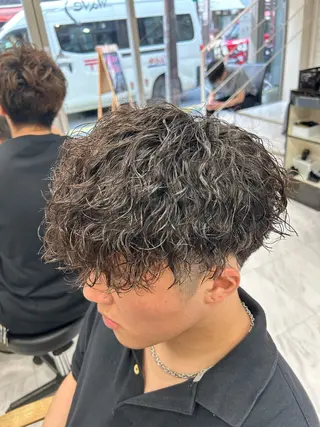 ショート パーマ メンズ メンズパーマ 💈後閑和真💈のヘアスタイル