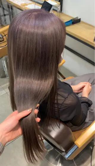 ロング カラー REINA☁️透明感 カラー/ぷつっと♡のヘアスタイル