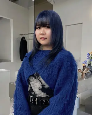 セミロング stén所属・HARUKA/原宿 ハイトーン/レイヤーのヘアスタイル