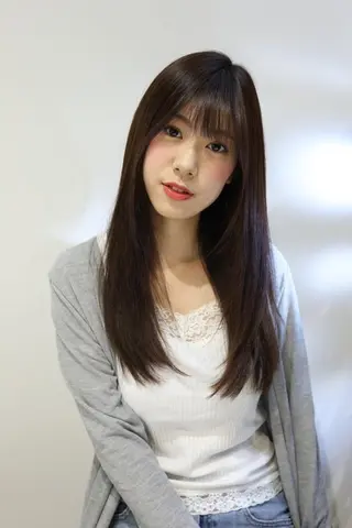 ロング カラー ヘアアレンジ パーマ ブリーチ/ヘアケア/ 艶髪/イギチハルのヘアスタイル