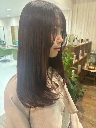 ロング カラー 保谷 菜々美のヘアスタイル