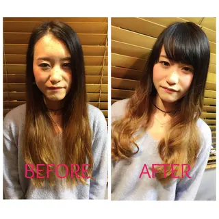 ロング 苅田 茂樹のヘアスタイル