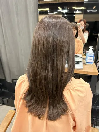 ミディアム 女性らしいモテヘア 韓国ヘアhikariのヘアスタイル