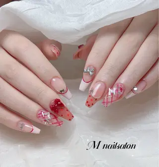 ネイル M🌷nail 長さだし専門店のネイルデザイン