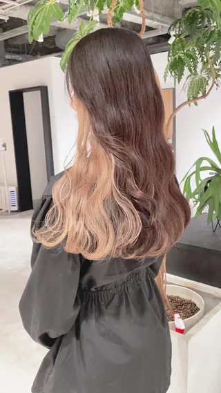 ロング カラー 渋谷:インナーカラー ／🍒エリカ🍒のヘアスタイル