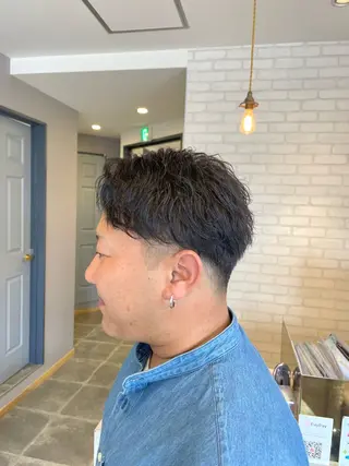 パーマ メンズ 西村 れいのヘアスタイル