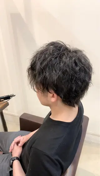 ショート パーマ lafith hair leco所属・西金 徹のヘアスタイル