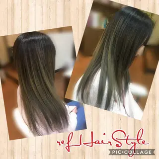 ロング カラー 岩本 ヨシハルのヘアスタイル