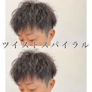 ショート パーマ メンズ Dxxxx III所属・女性目線の大人 メンズ*Ayakaのヘアスタイル