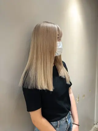 セミロング カラー Cinq所属・ハイライト🌟/ ボブ/豊田のヘアスタイル