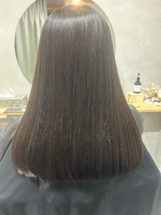 ロング 小島 萌のヘアスタイル