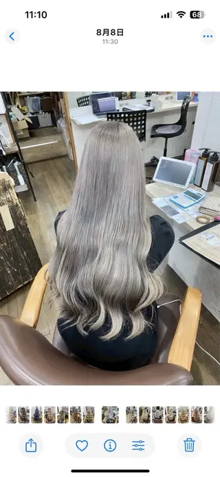 ロング 🩵U-topia 🩵高田　青空🩵のヘアスタイル