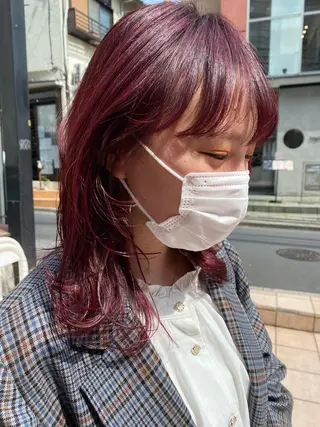 ミディアム カラー タカノ ノゾミのヘアスタイル