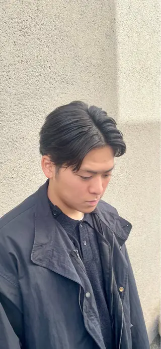 メンズ 慎太朗メンズパーマ/ フェザー/スパイキーのヘアスタイル