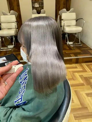 ミディアム _WHITE難波店[アンダーバーホワイト]所属・艶カラー/髪質改善 /韓国風/中村嘉秀のヘアスタイル