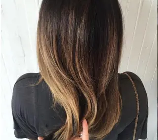 セミロング カラー チビ編み込みエクステ シールEXどぅ〜すのヘアスタイル