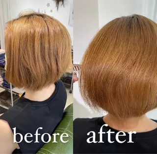ショート カラー パーマ eins.hair所属・過去一の柔髪ヘア 🌿einshairのヘアスタイル