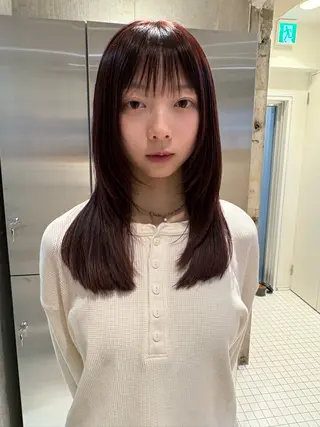 セミロング ウツワ所属・高円寺/loca/ 田中南帆のヘアスタイル