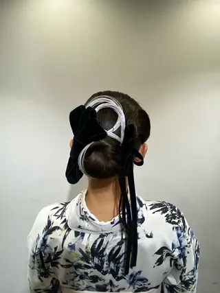 セミロング ヘアアレンジ 籾木 美優のヘアスタイル