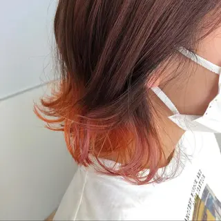 ミディアム カラー パーマ ヘアアレンジ メンズ キッズ ネイル マツエク・マツパ 🫧垢抜けヘア🫧 SHIORIのヘアスタイル