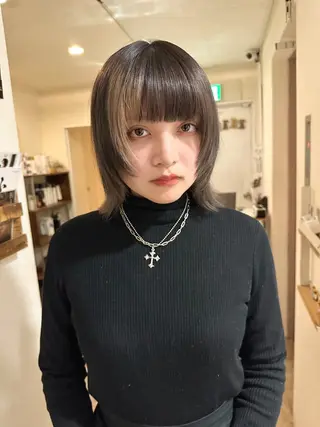 ミディアム カラー 梅田  illfrere 所属・イルフレール ryuのヘアスタイル