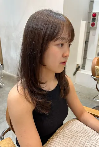 セミロング 🫧レイヤー/暖色 /ベージュMAI🫧のヘアスタイル