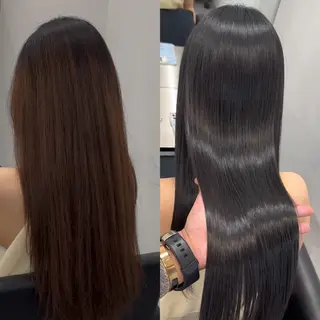 セミロング 髪質改善×韓国ヘア HIROのヘアスタイル