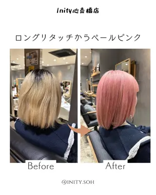 セミロング カラー 上村 颯のヘアスタイル
