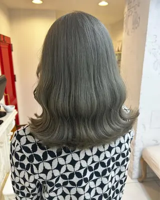 セミロング カラー ヘアアレンジ ネイル マツエク・マツパ アイブロウ Noah's　Ark所属・透明感カラー🫧ヘア セット🫧松本菜月の眉毛・アイブロウイメージ