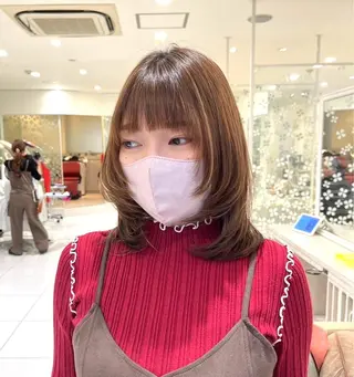 ミディアム カラー ヘアケアサロン MAIN[メイン]のヘアスタイル