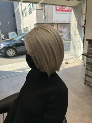 ショート カラー 新越谷ハイトーン/ 透明感カラー/ryuのヘアスタイル