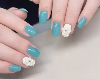 ネイル By moonネイル 🌷ワンホン/韓国風のネイルデザイン