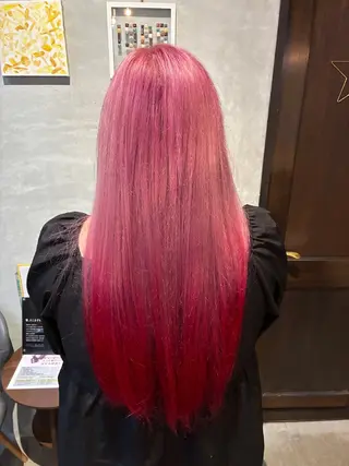 ロング wacca所属・安城/カットモデル 🩷艶カラー🎀もえのヘアスタイル