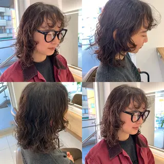 セミロング 髪質改善 頭身浴/ 中田のヘアスタイル