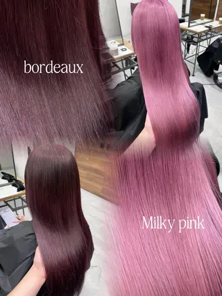 ロング カラー RIO🩶NEXT/ エクステ/ハイトーンのヘアスタイル