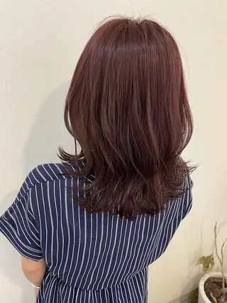 セミロング カラー 髪質改善/縮毛矯正 /青山　早希🐾のヘアスタイル