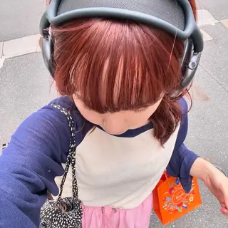 セミロング カラー 阿久津真衣 似合わせカットのヘアスタイル