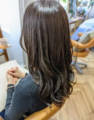 ロング カラー 中野 雅子のヘアスタイル