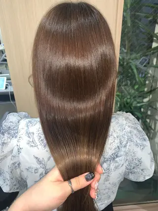 ロング カラー ヘアアレンジ 新宿♥ハッシュカット 暖色カラー♥Unaのヘアスタイル