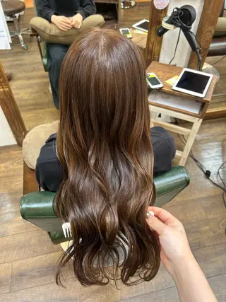 ロング カラー 徳 永のヘアスタイル