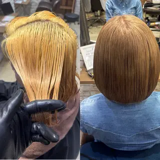 ショート カラー 髪質改善/縮毛矯正 💜COCORO💜のヘアスタイル