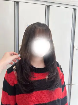 ロング 韓国･ワンホンヘア linon🐈‍⬛のヘアスタイル