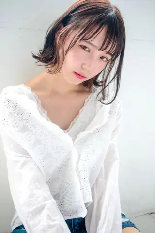 ショート くすみミルクティー／ ブラウン🪡TOWAのヘアスタイル