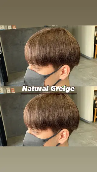 ショート カラー メンズ 【salon Def】所属・韓国風・透明感カラー 💫ami💫のヘアスタイル