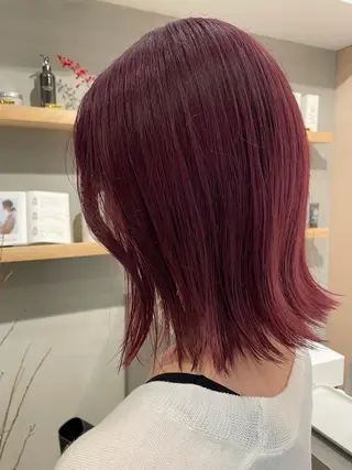 ミディアム カラー SALOWIN下北沢所属・hazuki 🌝のヘアスタイル