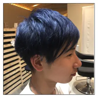 ショート カラー メンズ 大久保 隆蔵のヘアスタイル