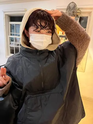 ミディアム パーマ NOUN所属・eri kinjoのヘアスタイル