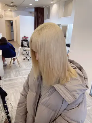 セミロング 縮毛矯正/髪質改善 主税巧一のヘアスタイル