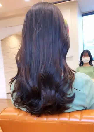 セミロング パーマ 古沢 新のヘアスタイル